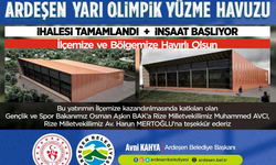 Ardeşen Yarı Olimpik Yüzme Havuzu İnşaatı Başlıyor