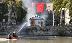 İtfaiyenin Tatbikatı Gerçeğini Aratmadı