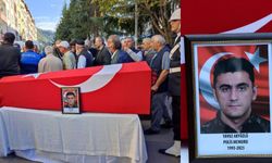 Hakkari'de Şehit Olan Polis Memuruna Of'ta Hüzünlü Veda