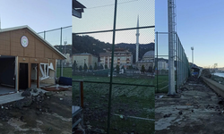 Çaykur Rizespor’un Futbol Tesisi Fırtına Nedeniyle Zarara Uğradı 