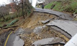 Akçakoca'da Meydana Gelen Heyelanda İki İki Koy Yolu Kapandı