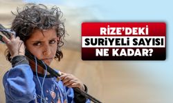 Rize'deki Suriyeli Sayısı Ne Kadar?