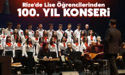 Rize'de Lise Öğrencilerinden 100. Yıl Konseri