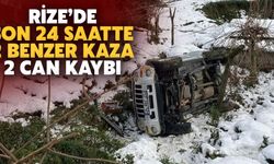 Rize'de Çay Bahçesine Yuvarlanan Aracın Sürücüsü Öldü