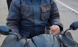 Seyir Halindeyken Çay içen Sürücüye Para Cezası