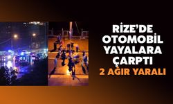 Rize'de Otomobil Yayalara Çarptı: 2 Ağır Yaralı