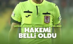 Çaykur Rizespor-Konyaspor Maçının Hakemi Belli Oldu 