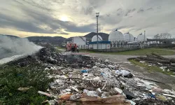 Gaz Dolum Tesisi Yanında Korkutan Yangın