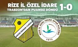 Rize İl Özel İdare, Trabzon’dan Puansız Döndü 1-0