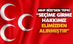 MHP Rize: Seçime Girme Hakkımız Elimizden Alınmıştır