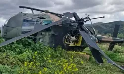Askeri Helikopter Boş Araziye Zorunlu İniş Yaptı