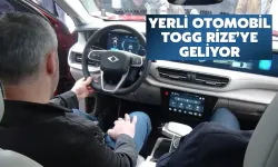 Yerli Otomobil TOGG, Rize'ye Geliyor