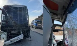 TEM’de Yolcu Otobüsü, Tır ve Otomobil Çarpıştı 1’i Ağır 9 Yaralı