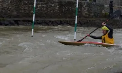 Rize'de Akarsu Slalom Bahar Kupası Yarışları Düzenlendi