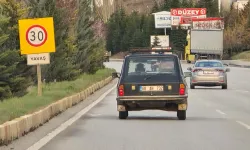 Tokat’ta tehlikeli yolculuk kamerada