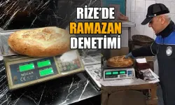 Rize'de Ramazan Pidesi Denetimi Yapıldı