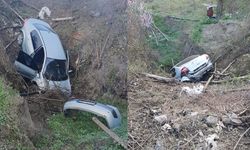 Amasya’da otomobil şarampole uçtu, sürücüsü alkollü çıktı