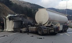 Tanker Kamyonla Çarpıştı: 1 Yaralı