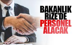 Rize İçin Personel Alımı Yapılacak