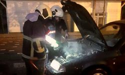 Çankırı'da araç yangını