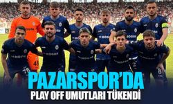 Pazarspor’un Play Off Umutları Tükendi 4-0