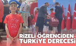 Rizeli Öğrenciden Türkiye Derecesi