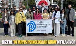 Rize'de '10 Mayıs Psikologlar Günü' Kutlanıyor