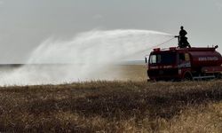 Konya'da Arpa Tarlasında Yangın