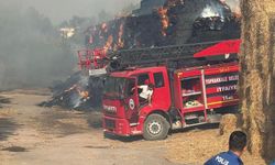 Osmaniye'de Saman Balyası Yangını Söndürüldü