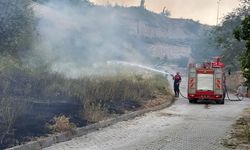 Tokat'ta Arazi Yangını Büyümeden Söndürüldü