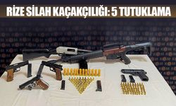 Rize'de Silah Kaçakçılığından 5 Tutuklama