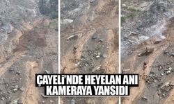 Çayeli'nde Heyelan Anı Kameraya Yansıdı