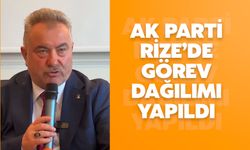 AK Parti Rize İl Başkanlığında Görev Dağılımı Yapıldı