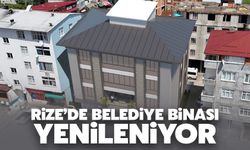 Rize'de Belediye Binası Yenileniyor