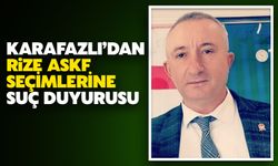 Bilal Karafazlı'dan Rize ASKF Seçimlerine Suç Duyurusu