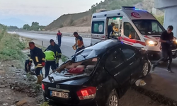 Amasya’da Otomobil Takla Attı: 3 Yaralı