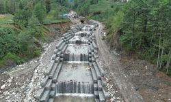 Rize’de Gabion Duvar İmalatı Tamamlandı