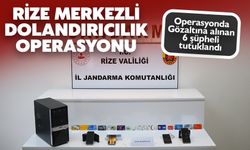 Rize Merkezli Dolandırıcılık Operasyonunda 6 Şüpheli Tutuklandı