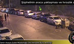 Çay kaşığı ile otomobilin kapısını açıp çalan şüpheli yakalandı