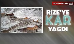 Rize'ye Mevsimin İlk Karı Yağdı