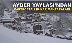 Ayder Yaylası Beyaza Büründü