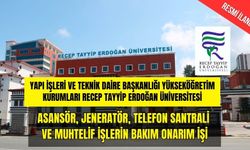 ASANSÖR, JENERATÖR, TELEFON SANTRALİ VE MUHTELİF İŞLERİN BAKIM ONARIM İŞİ