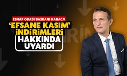 Esnaf Odası Başkanı Karaca Uyardı: Kasım İndirimlerine Dikkat!