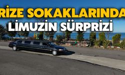 Rize Sokaklarında Limuzin Sürprizi: Görenler Hayranlıkla İzliyor