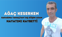 Ağaç Keserken Kafasına Yamaçtan Taş Düşen Adam Hayatını Kaybetti