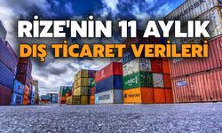 Rize'nin 11 Aylık Dış Ticaret Verileri