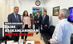 Sağlık Bakanlığı Daire Başkanlarından Rize'ye Ziyaret