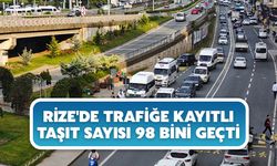 Rize'de Trafiğe Kayıtlı Taşıt Sayısı 98 Bini Geçti