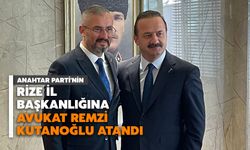 Anahtar Parti'nin Rize İl Başkanlığına Avukat Remzi Kutanoğlu Atandı