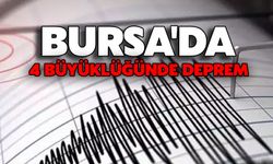 Bursa'da 4 Büyüklüğünde Deprem